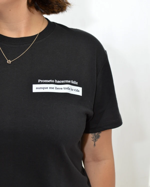 Inicio Camisa Prometo hacerme feliz