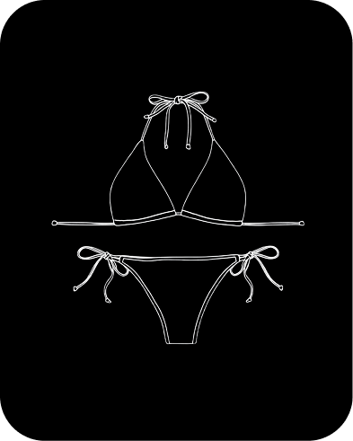 bikini destello 2 piezas talla